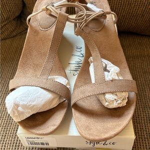 Style & Co. Tan Women's Sandals, Size12, NWT